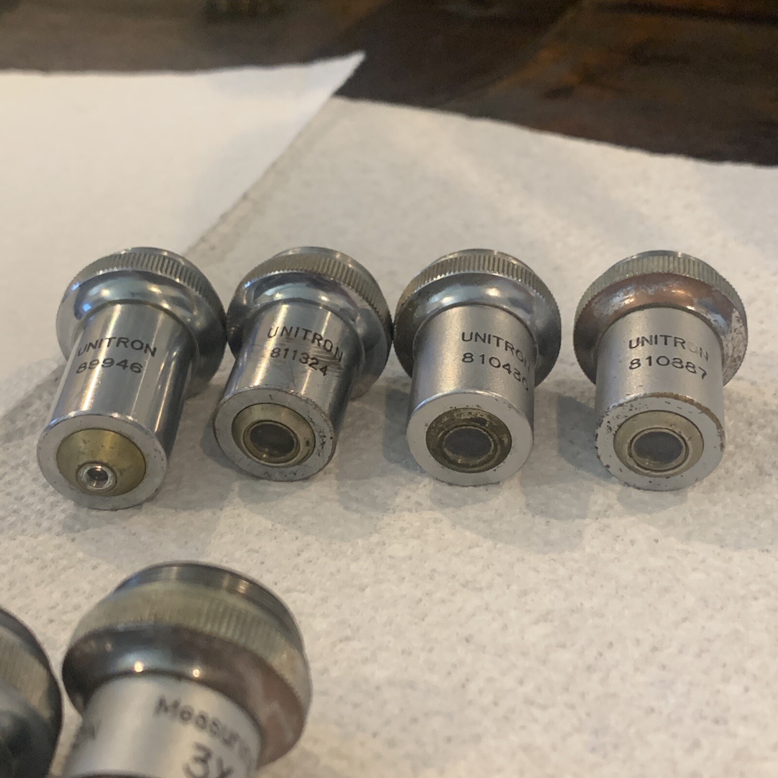 LOT OF 8 UNITRON Objectives