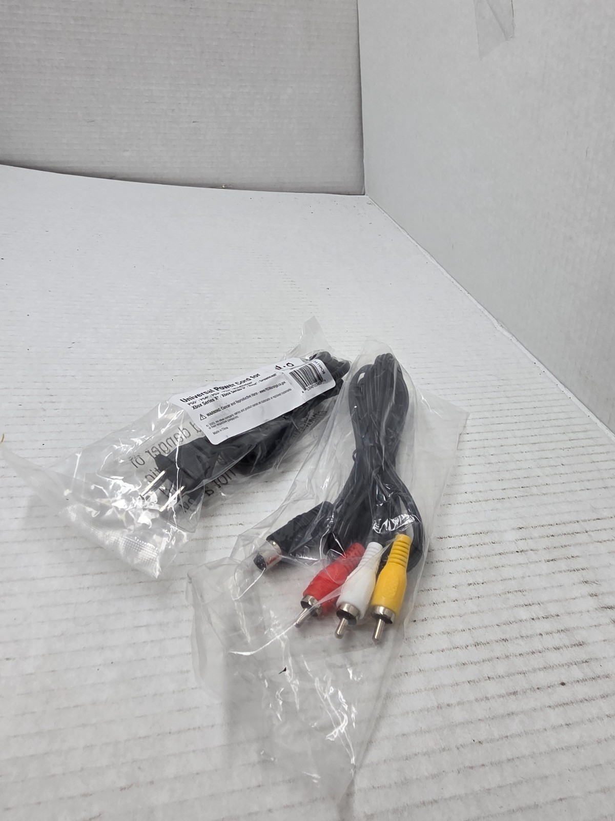 NEW AC Power Cord & AV Audio Video Cable Hookup Bundle For the SEGA SATURN #19M