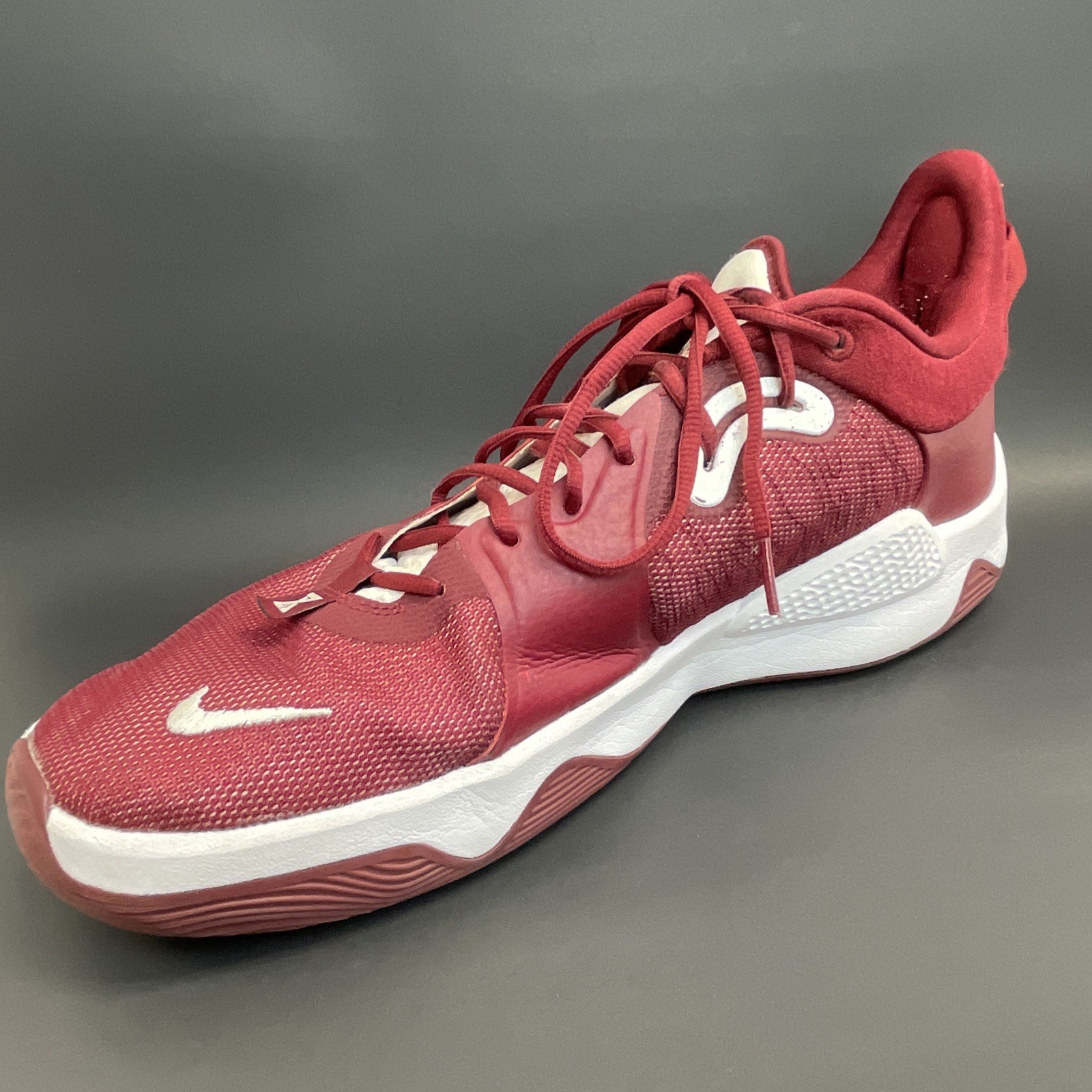 Nike Paul George PG 5 TB Promo Basketball Mens Size 15 Maroon Red DM5045-601