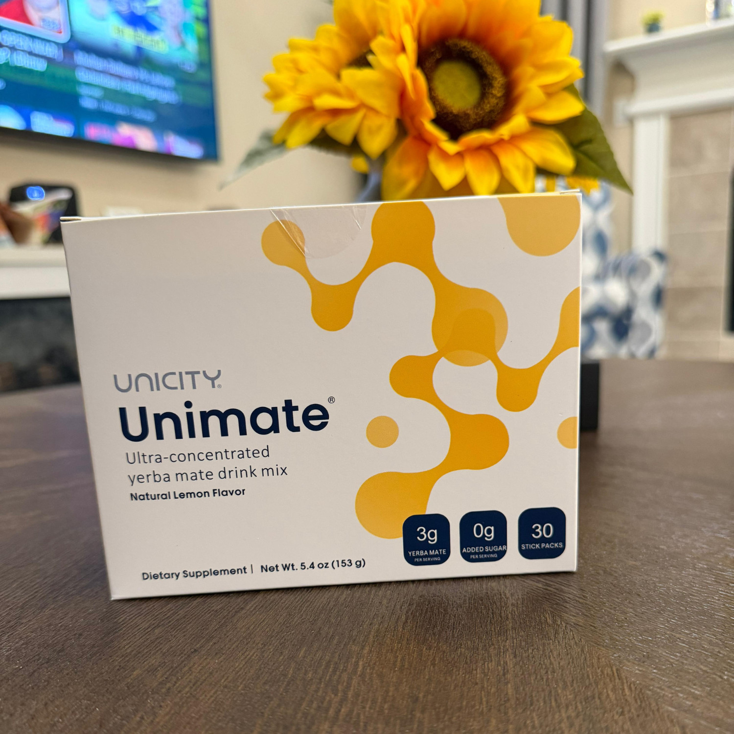 Unicity Unimate Lemon Flavor Supplement – Pack of 30 – New – Free Shipping