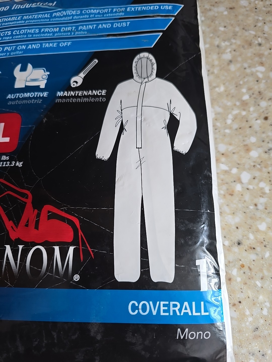 Venom Heavy Duty Disposable Coverall Cover All Painting Hooded Jumpsuit 2XL
