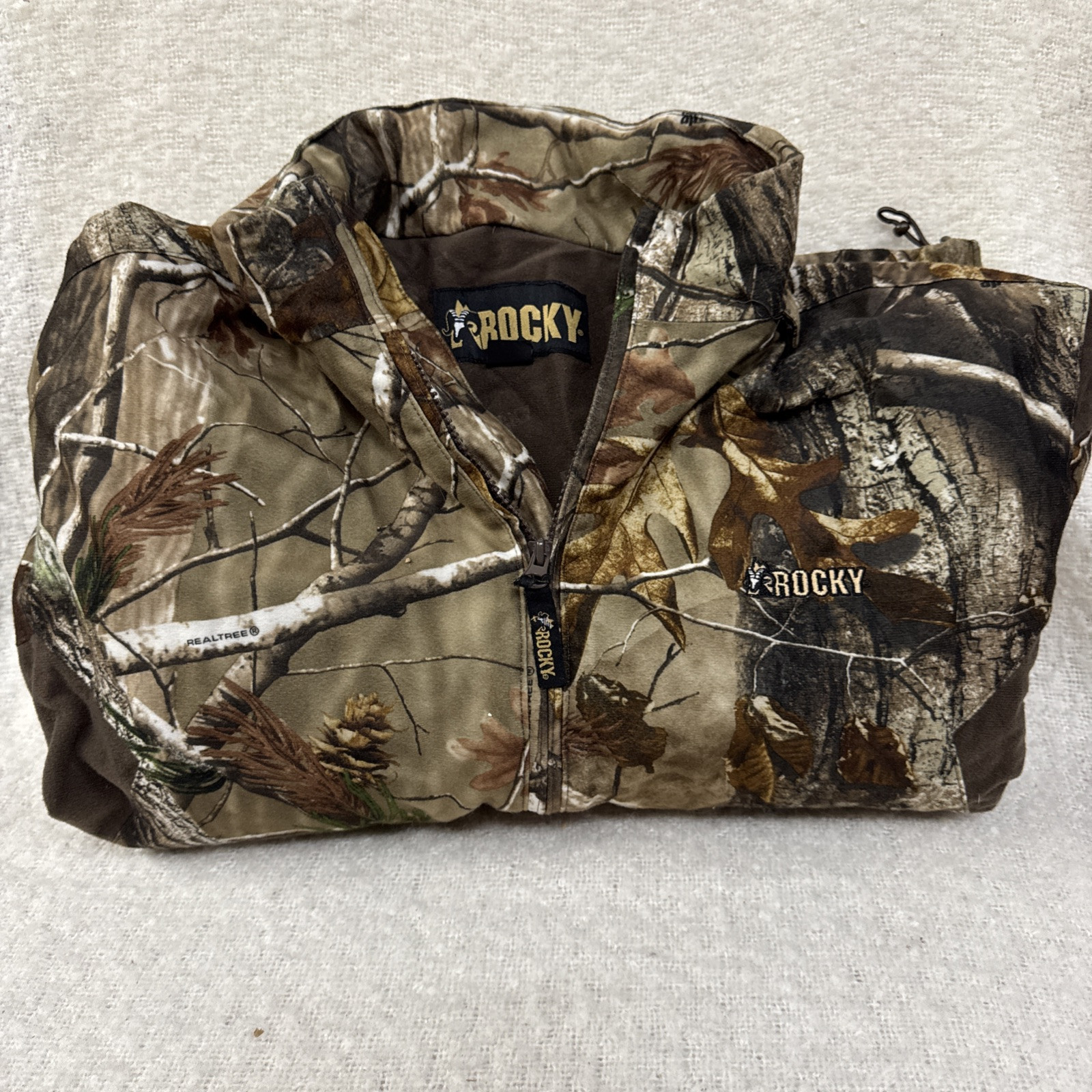 Rocky - Real Tree - Insulated Camo Jacket - Size L - Toggle Waist - Full Zip