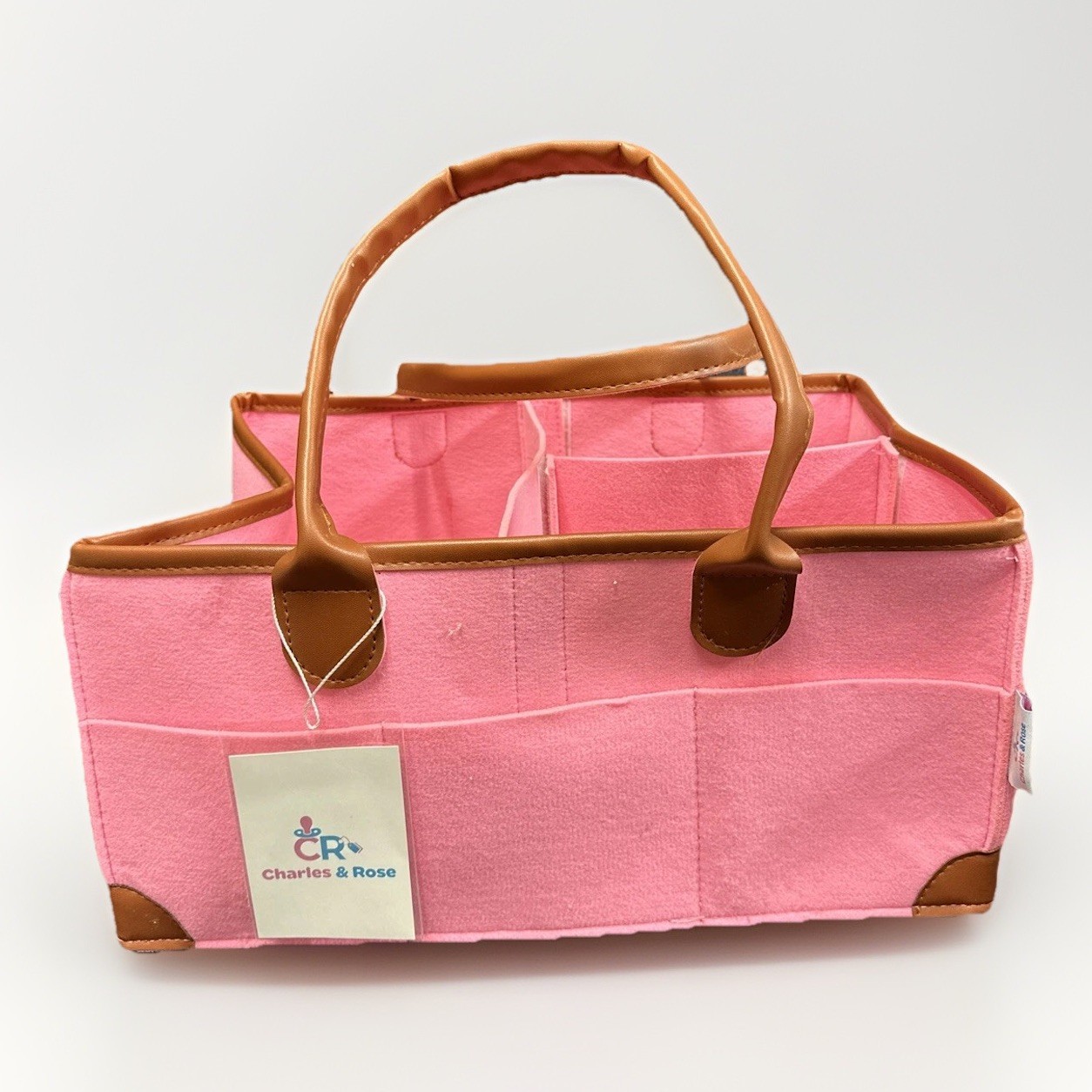 Charles & Rose Craft Organizer Tote Bag, Art Storage Caddy with Multiple Pockets