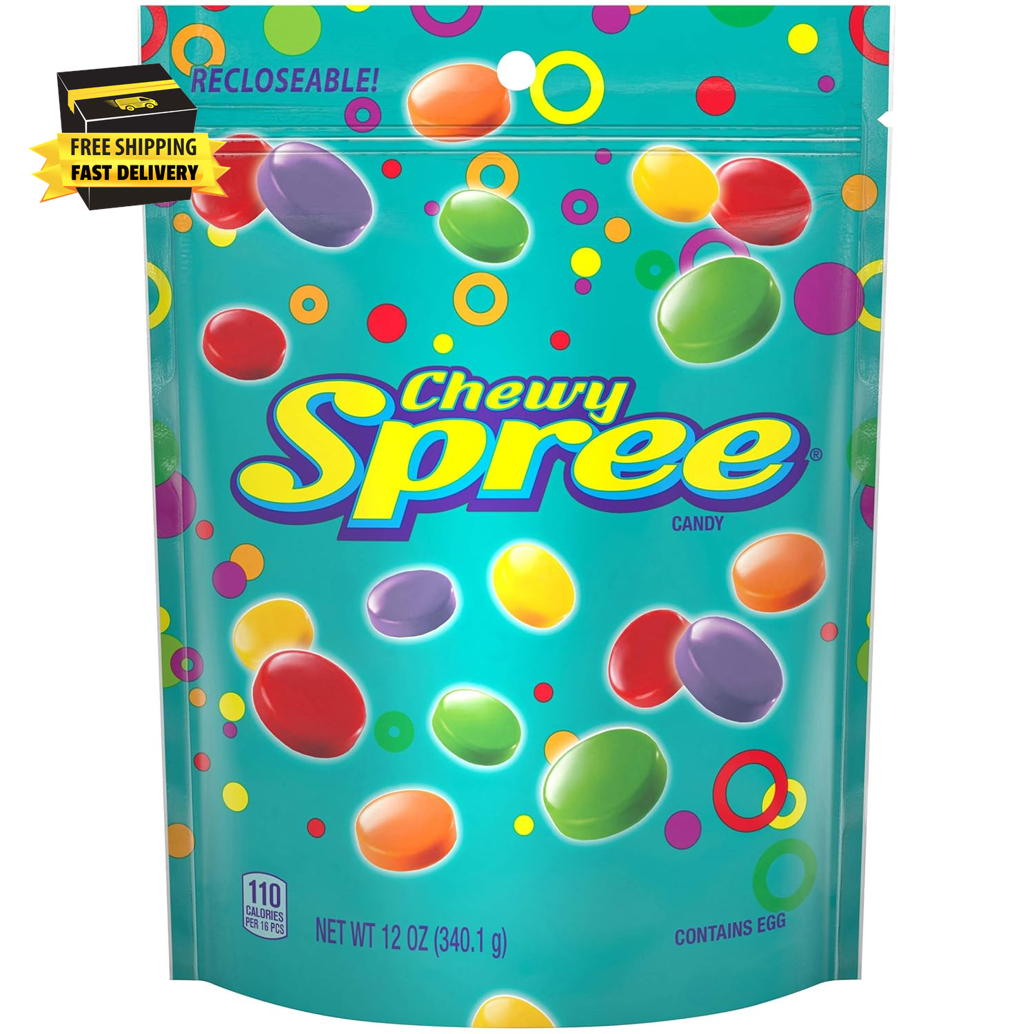 Spree Original Hard Candy, Resealable Bag, 12 Ounce Bag ⭐️⭐️⭐️⭐️⭐️