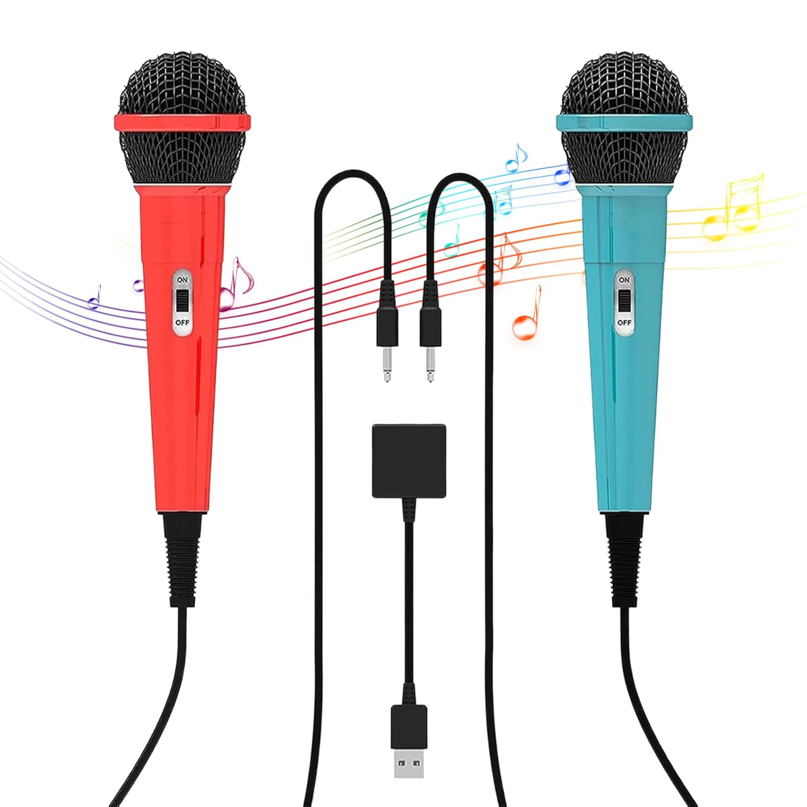 2-Piece 10FT Wired USB Device Microphone for Switch Gaming/PS5/PS4/XBOXONE/PC...