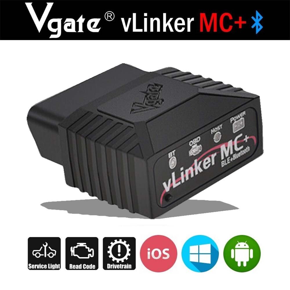 Vgate vLinker MC+ BT 4.0 OBD2 Car Scanner Tool Auto Diagnostic Device Adapter