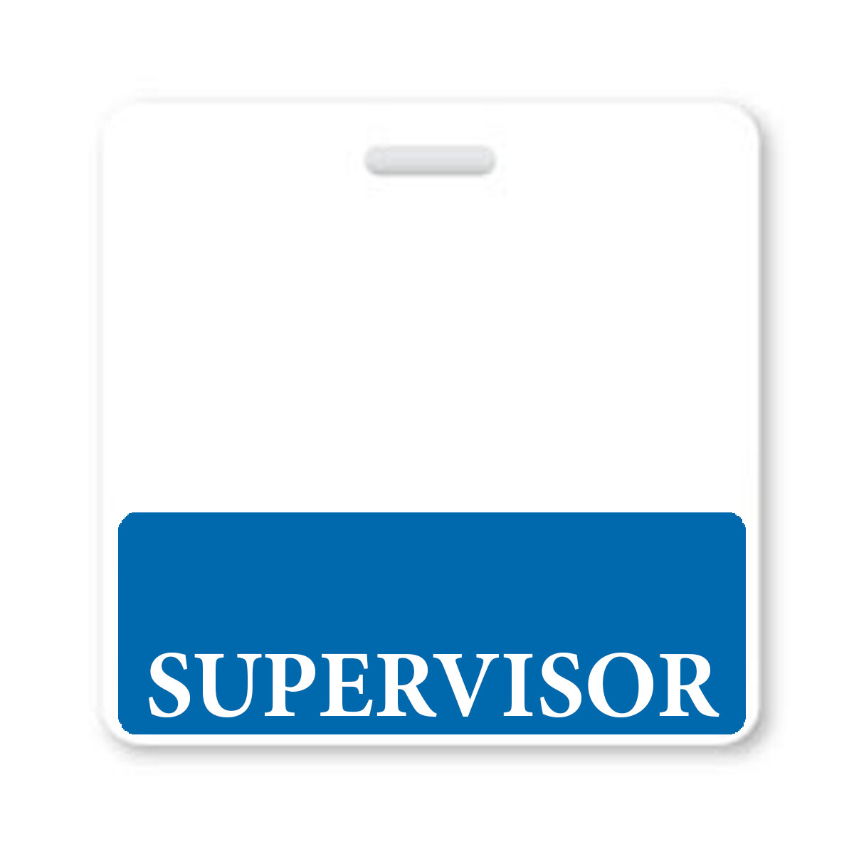 5 Pack - SUPERVISOR Horizontal Badge Buddies - Heavy Duty Hospital Card ID Buddy