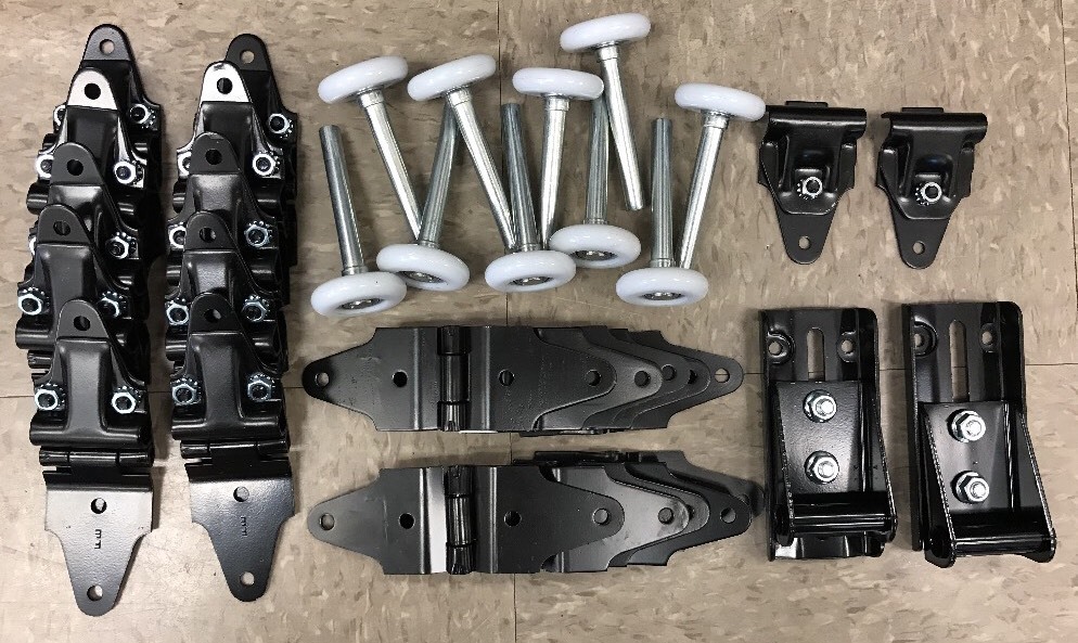 38 pack - Whiting Overhead Truck Door Kit ALL Hinges + 2" Rollers - Morgan Todco