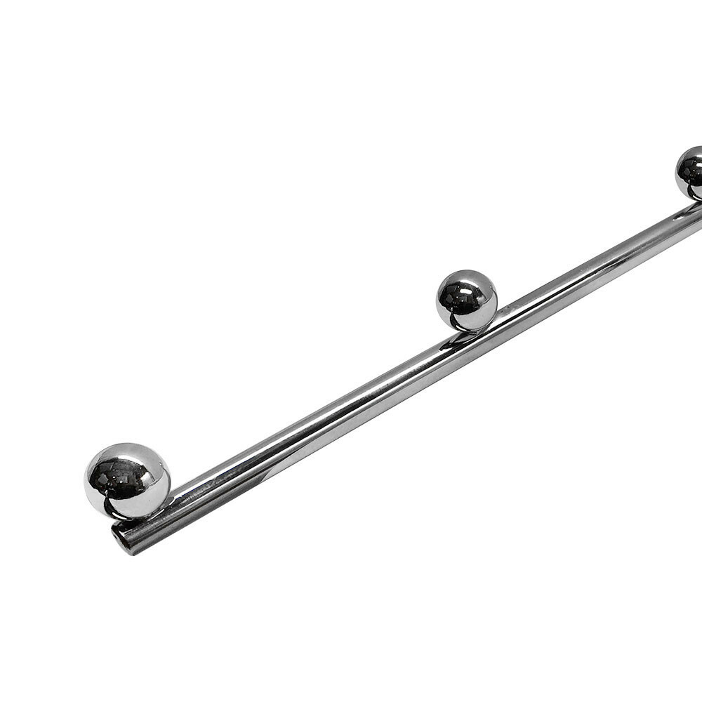 Chrome Pegboard 6 Ball 14" Long Waterfall Hanging Fixture Display
