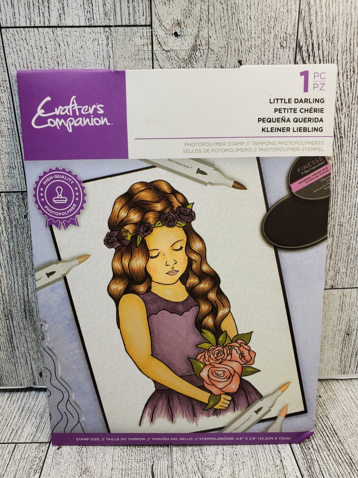 CST1 Crafters Companion Little Darling Girl Photopolymer Stamp 1pc New