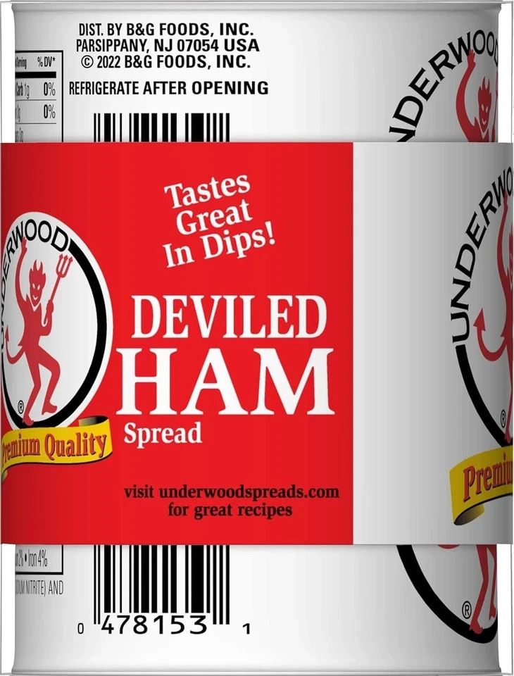 Underwood Deviled Ham Meat Spread, 4.25 Ounce (Pack of 4)