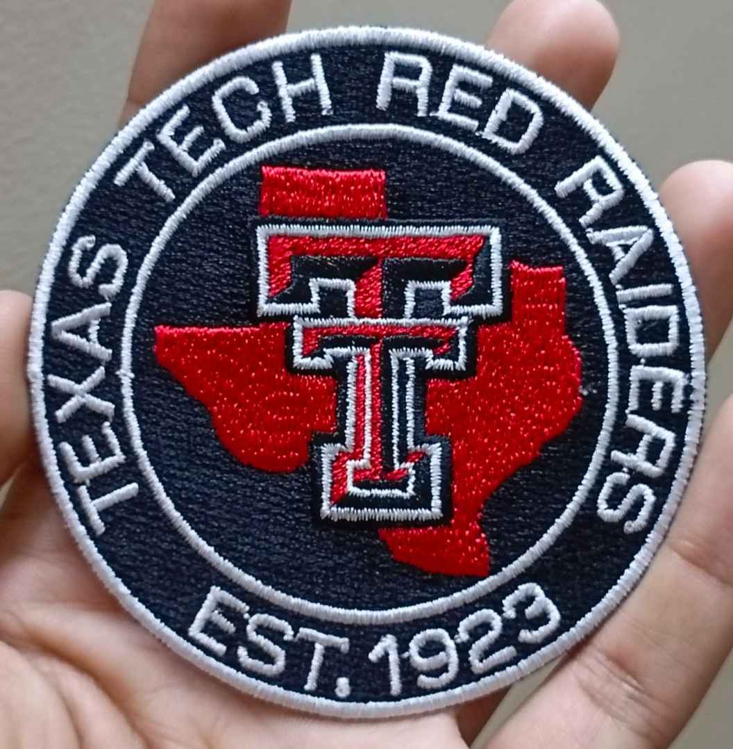 Texas Tech Red Raiders NCAA Team Logo Iron On Patch-Sew Patch-Embroidered Patch