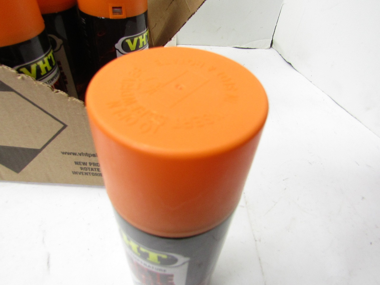 6 Cans VHT SP114 Flameproof 11 oz. Flat Orange Aerosol High Temperature Paint