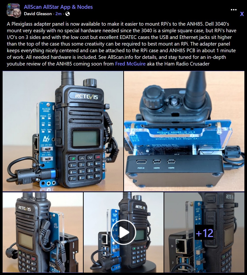 AllScan ANH85-RT85 AllStar Node Radio Module - 100% USB-Powered - ASL EchoLink