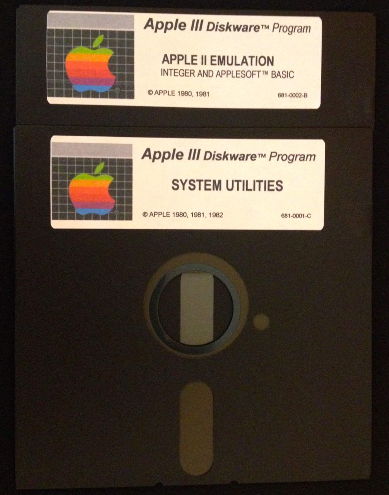 Apple III Home Computers /SOS 2 Disk set / Apple II Emulation / System Utilities