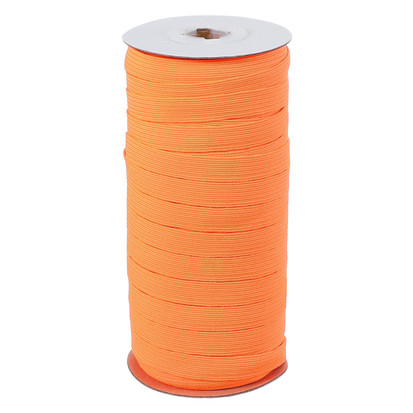 Elastic Bands 3/8 Inch x 50 Yards Stretch Flat Elastic Cord, Fluorescent Orange