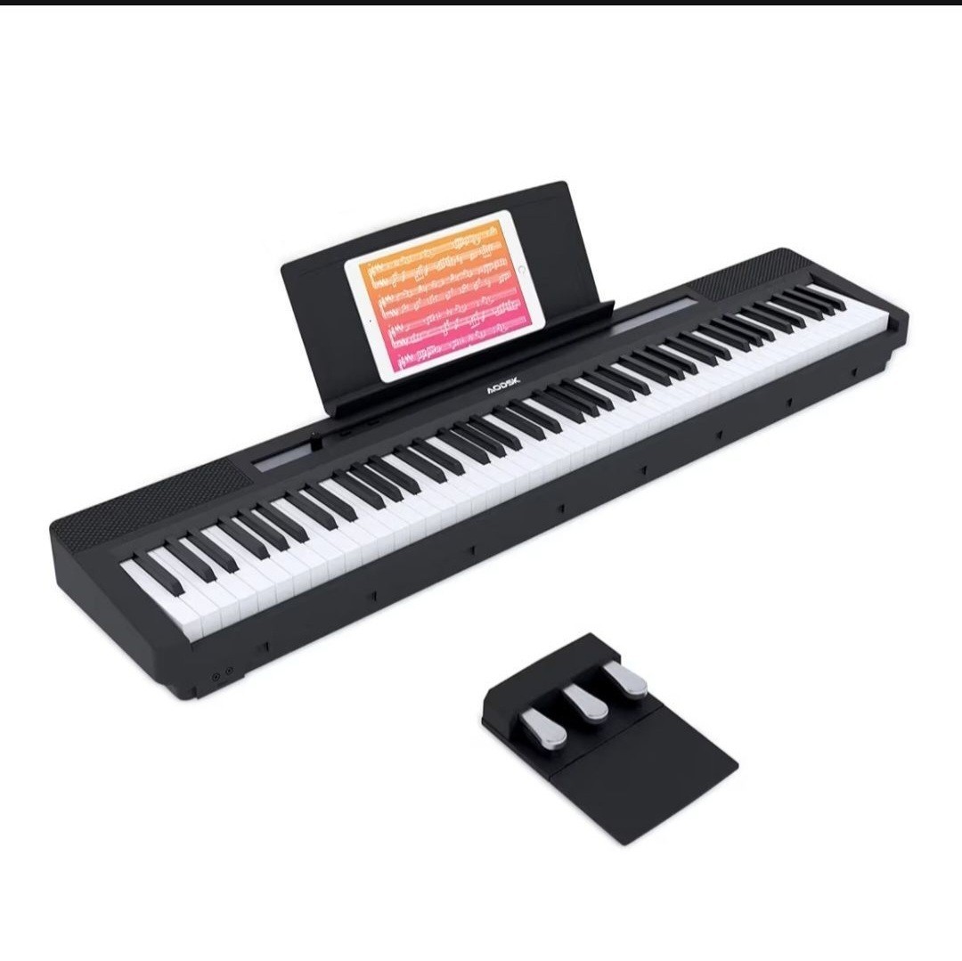 AODSK 88 Key Weighted Keyboard Digital Piano,Grade Hammer Action Keyboard for Be