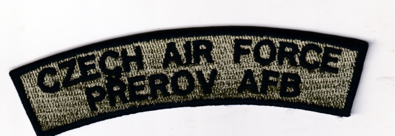 Czech Air Force CzAF Prerov AFB tab patch