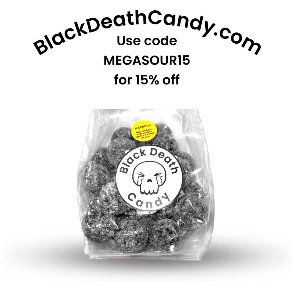 Black Death Mega Sour Candy Full Bag (200g)