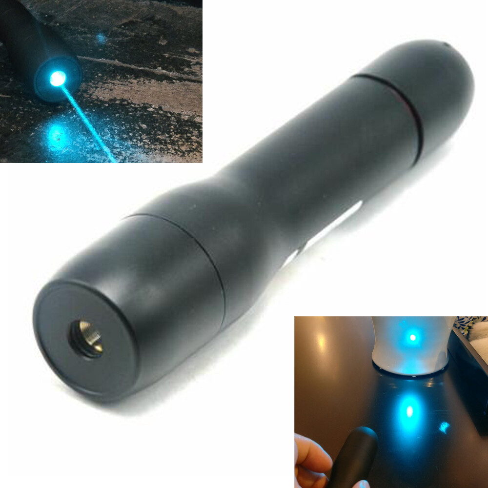 488nm Waterproof Cyan-Blue  Laser Focusable Dot Laser Torch Flashlight