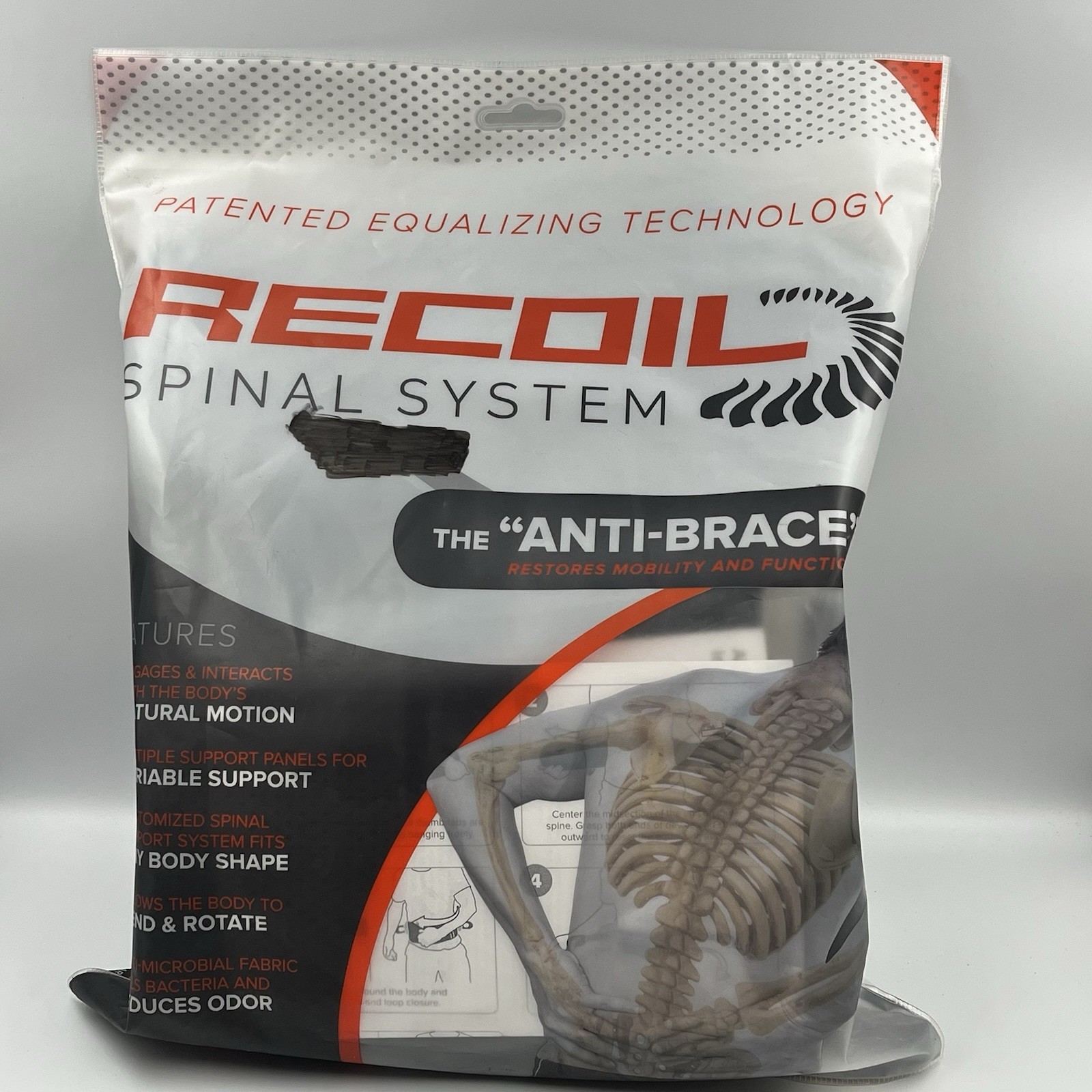 Exogear-recoil Spinal Support System Back Brace / Support Open Box