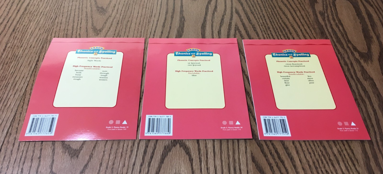 SAXON PHONICS & SPELLING / GRADE 2 / FLUENCY READERS LEVEL C / 26 TITLES