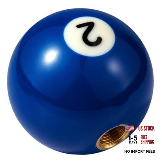 Billiard Ball Gear Stick Shifter Head Resin Transmisson Shift Lever Knob Blue 2