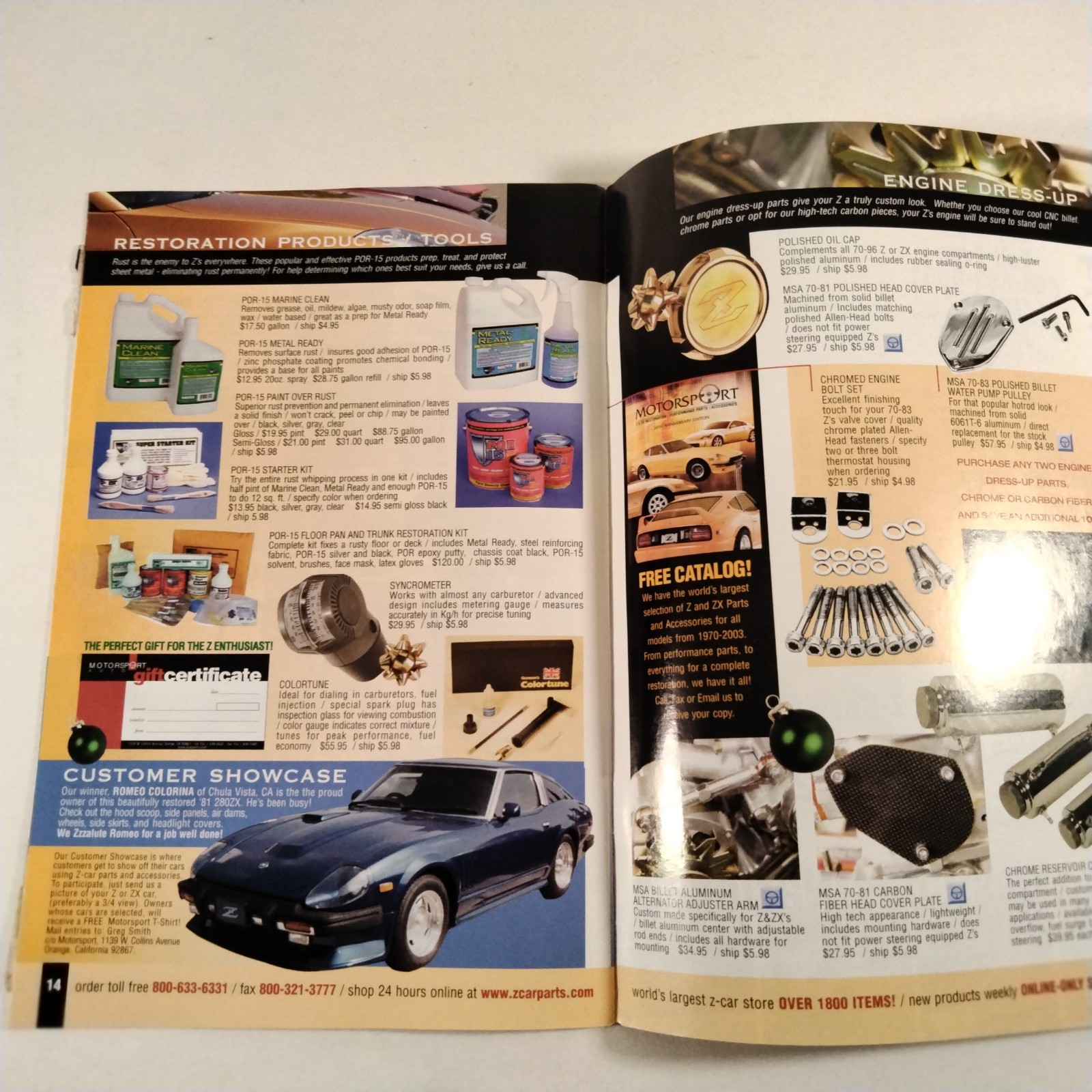 Motorsport Holiday Mail Order Catalog