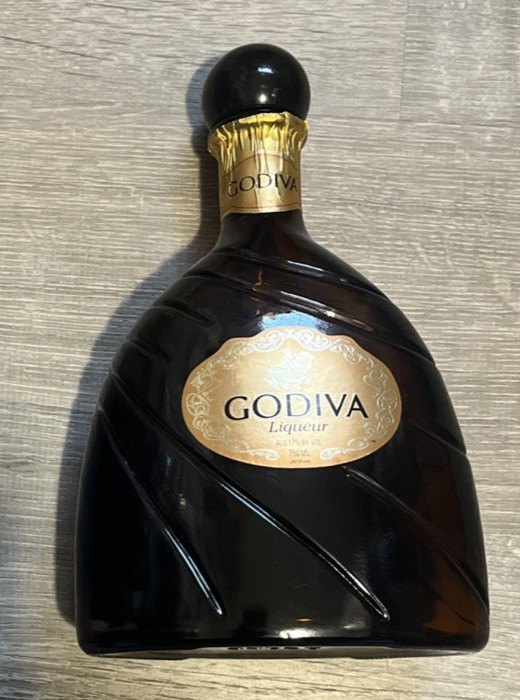 Godiva Liqueur - Empty Bottle - 750 ml - Glass