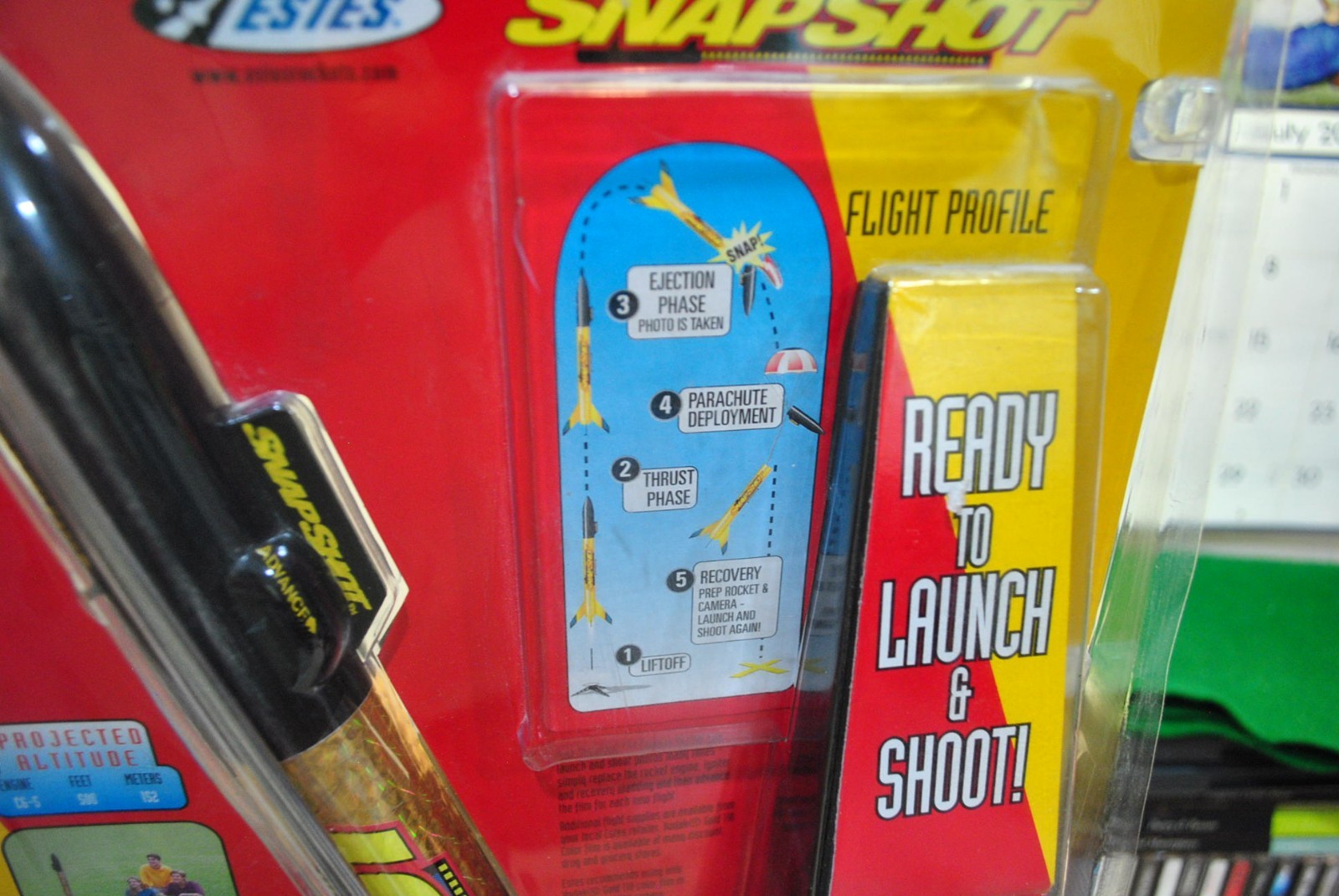 ESTES Snaphot Aerial Camera Model Rocket Start Set NEW No Engines. Nice!