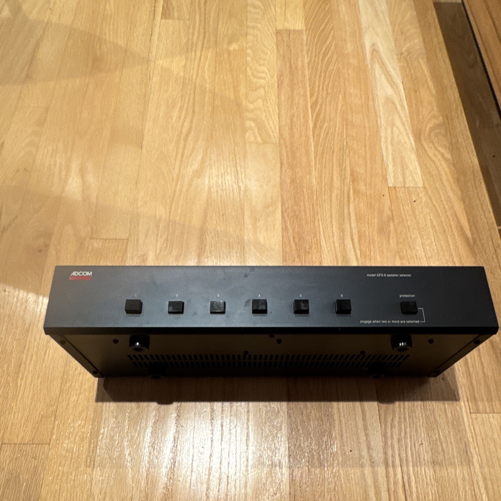 Adcom GFS-6 Speaker Selector w/ Protection, 6-Channel/6 Output, Black