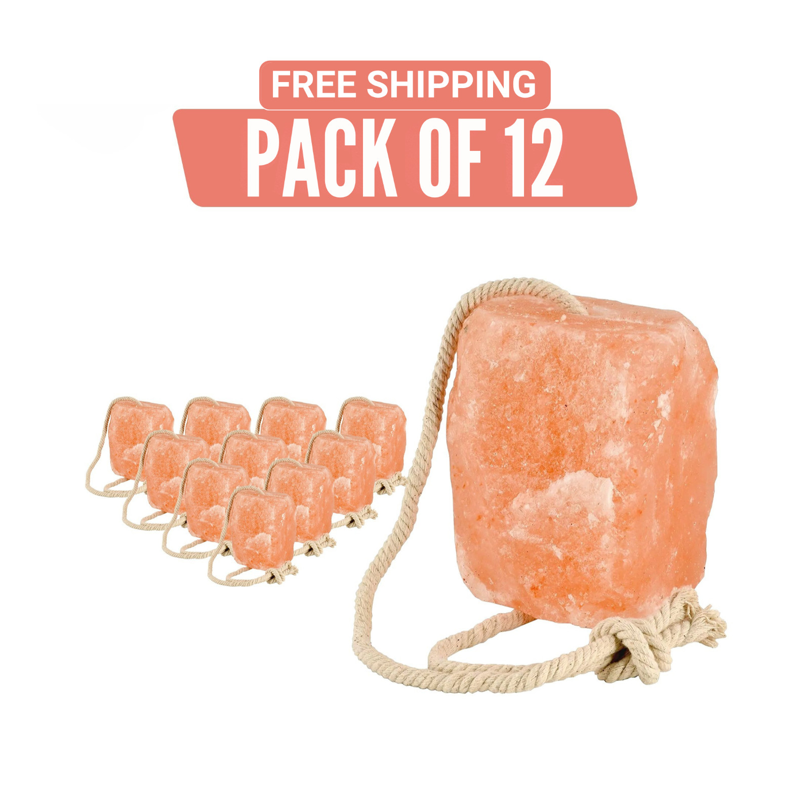 Horse Treats – Natural Himalayan Salt Lick Mineral Block for Horses (Pack of 12)