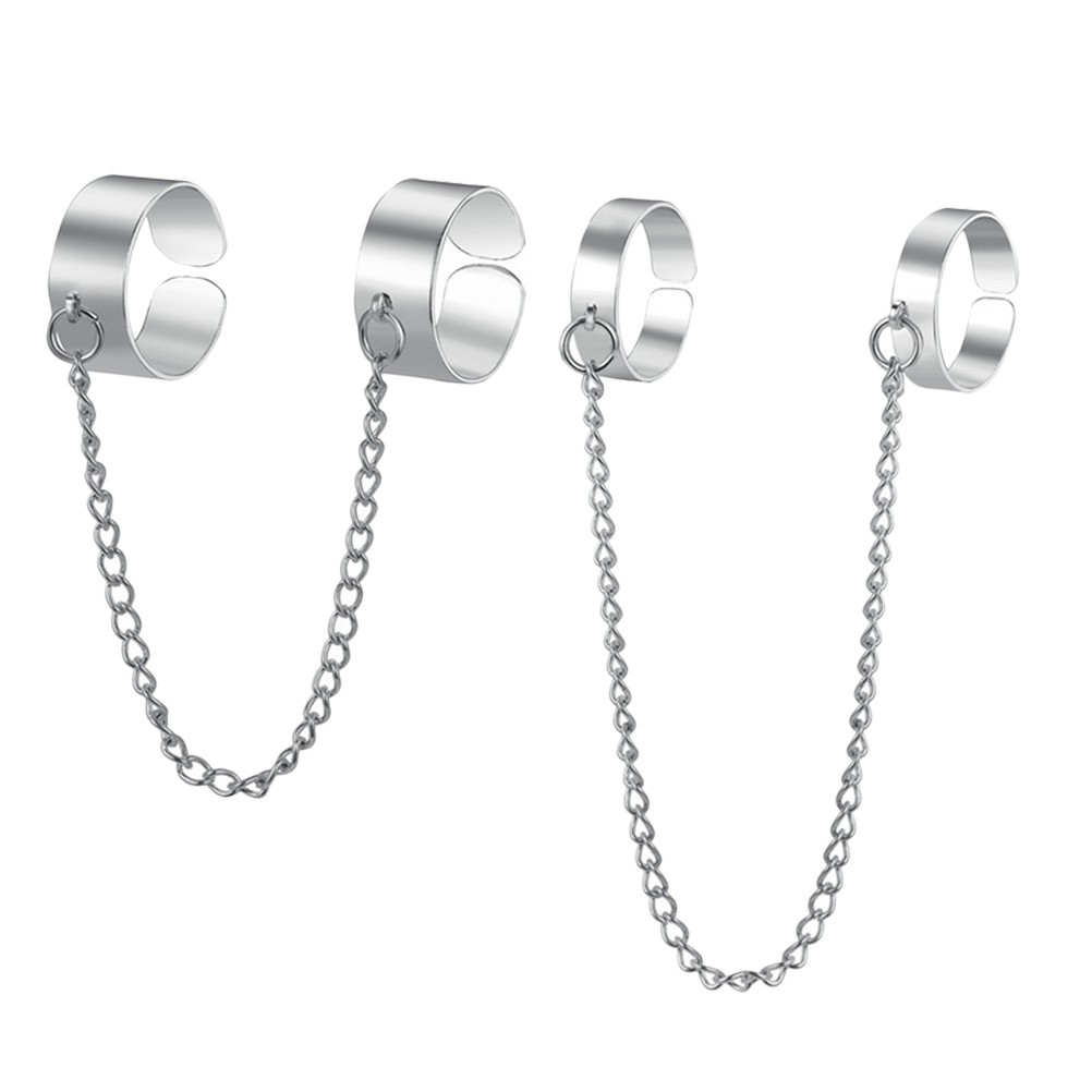 Finger Chain Rings Mens Punk Fashion Costume Jewellery for Women