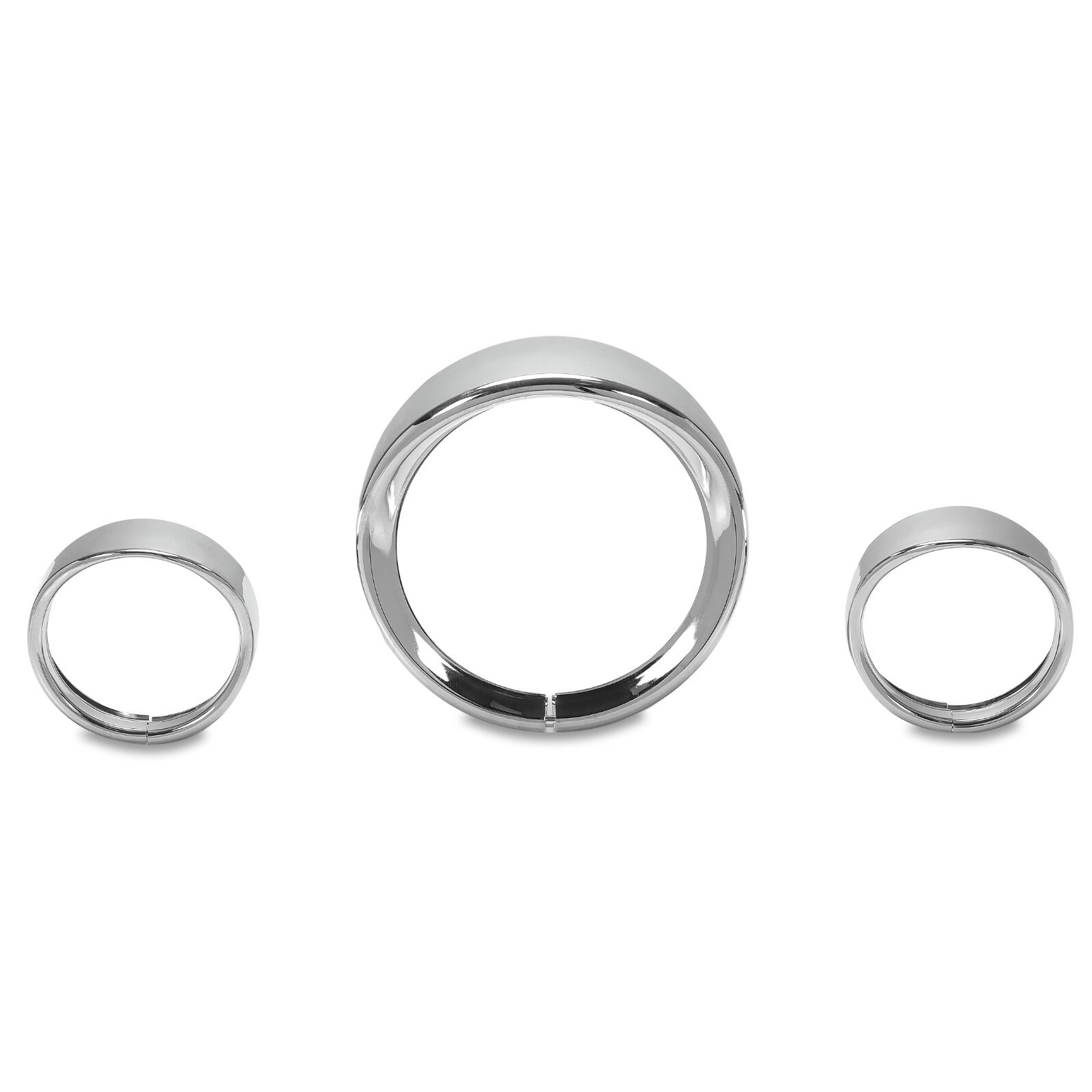 Fit For Harley Touring 94+ 7" Headlight 4.5 Passing Light Trim Ring Bezel Visor