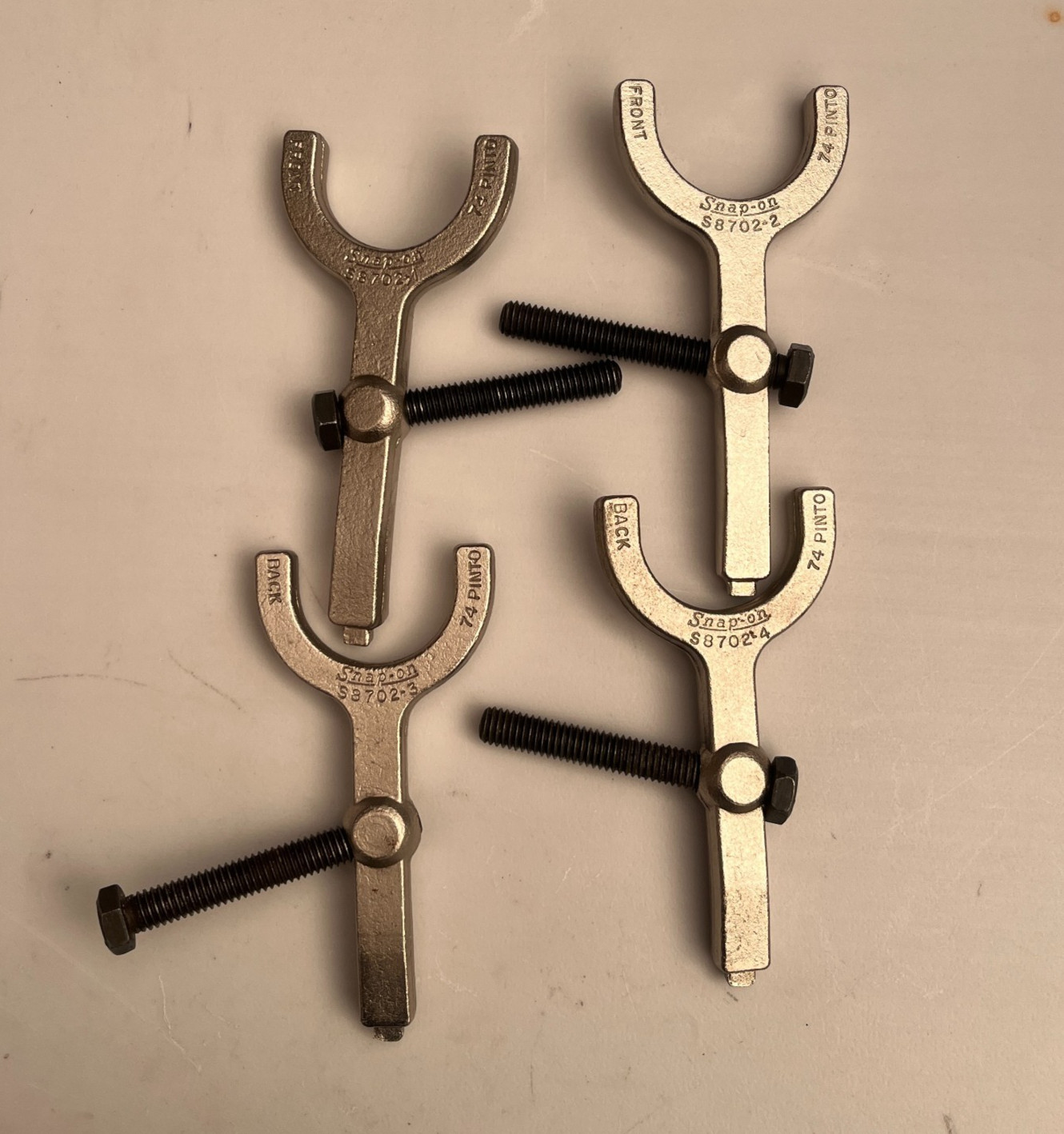 Vintage Snap-on S8702-1   S8702-2 S8702-3 S8702-4 Alignment Tool Set 74 Pinto