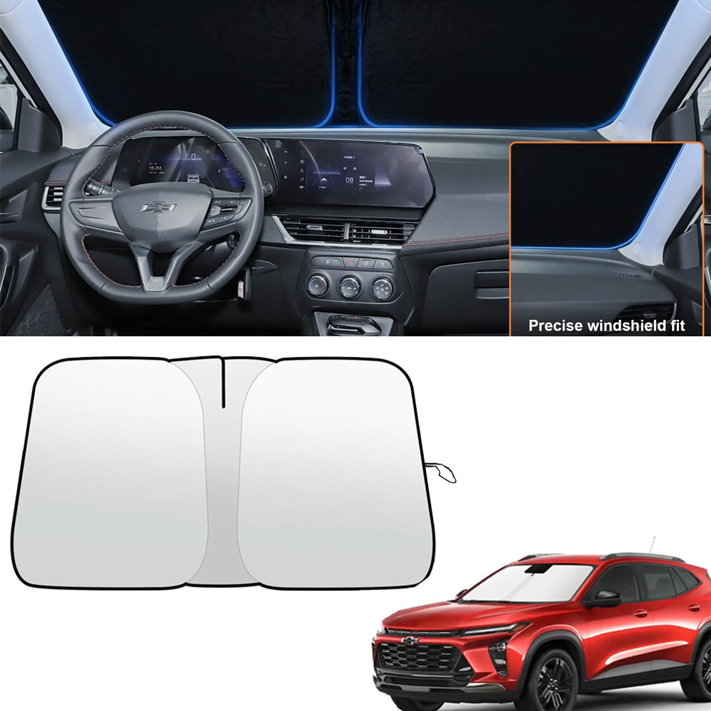 Car Sunshade Shield  Foldable UV Visor Windshield Cover For 13-24 Chevrolet TRAX