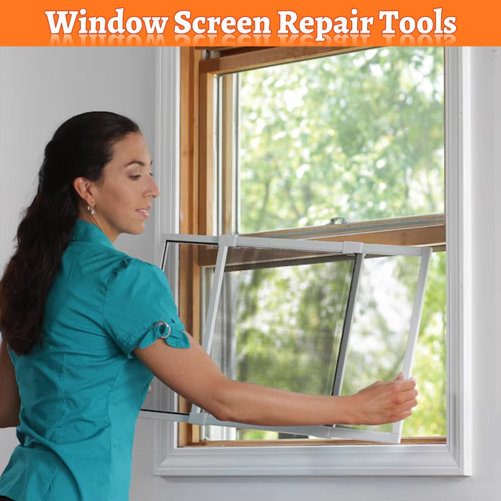 Screen Repair Tool,Screen Roller Tool,Screen Spline Tool,6 in 1 Window Screen To