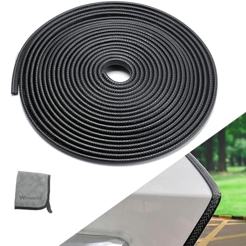 32.8ft (10m) Car Door Edge Guards Black – Rubber, No Glue, U 32-4/5Ft black