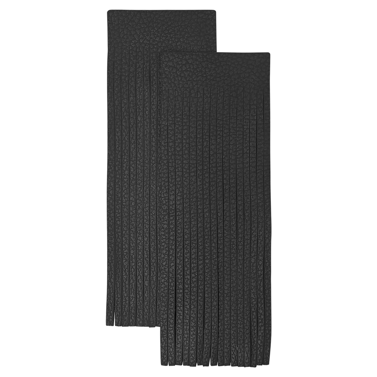Realeather(R) Crafts Deerskin Fringe 2"X6" 2/Pkg-Black