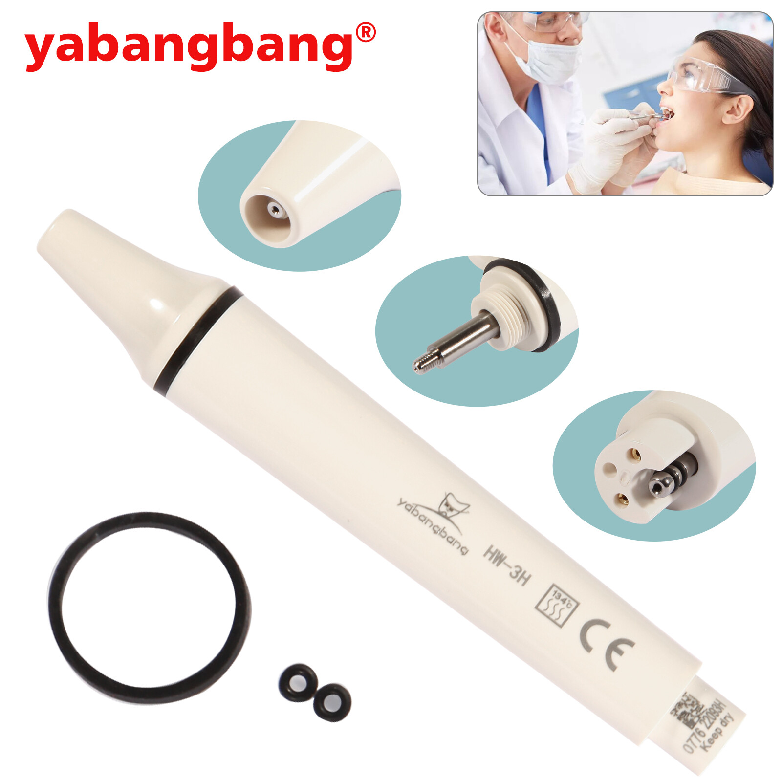 USA SKYSEA Dental Ultrasonic Piezo Electric Scaling Handpiece Fit EMS Tips UAZE