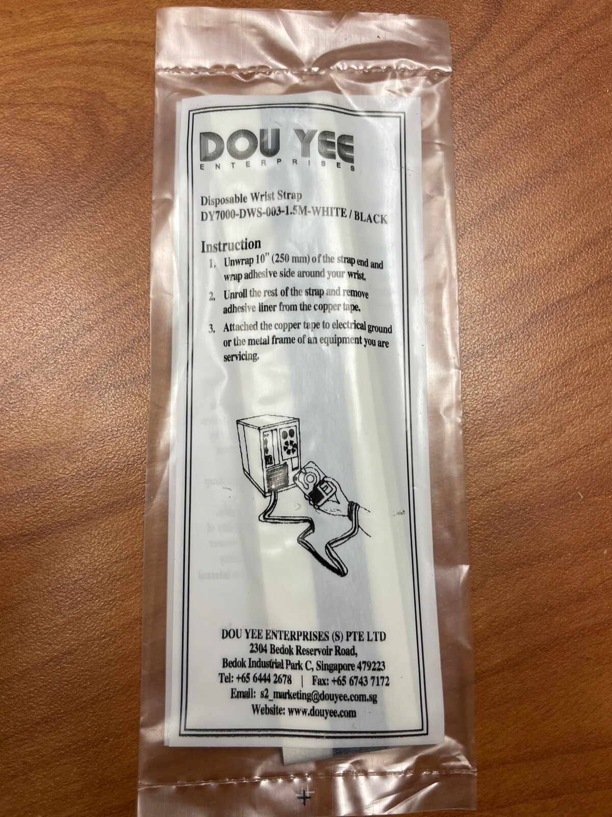 DOU YEE - Disposable Wrist Strap DY7000-DWS-003 1.5m - Sealed
