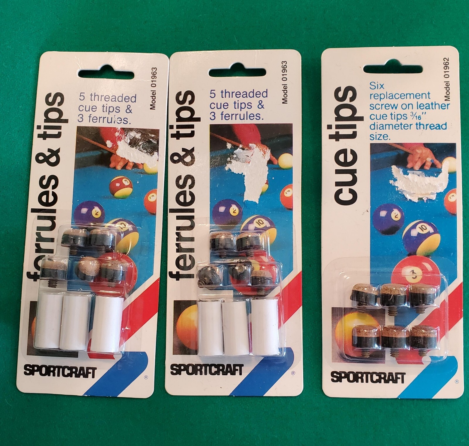 SPORTCRAFT CUE TIPS & FERRULES