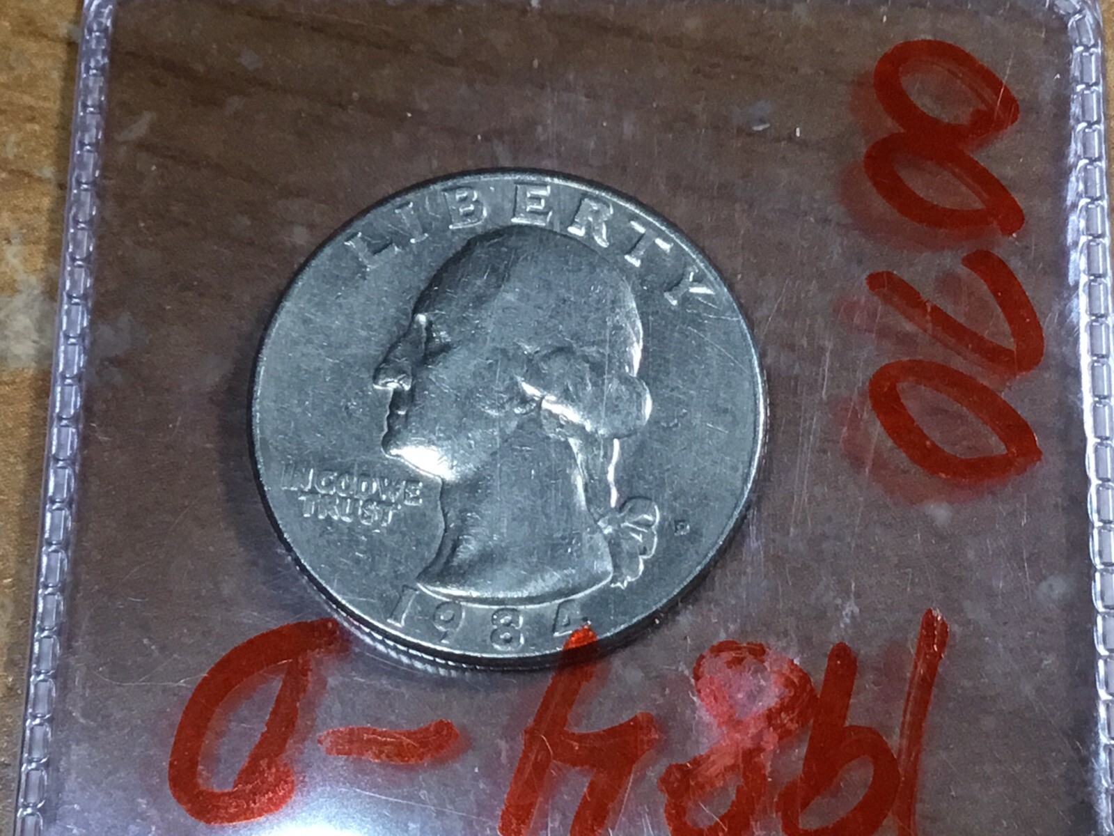 1984 D Washington Uncirculated Quarter from Denver Mint 0070r