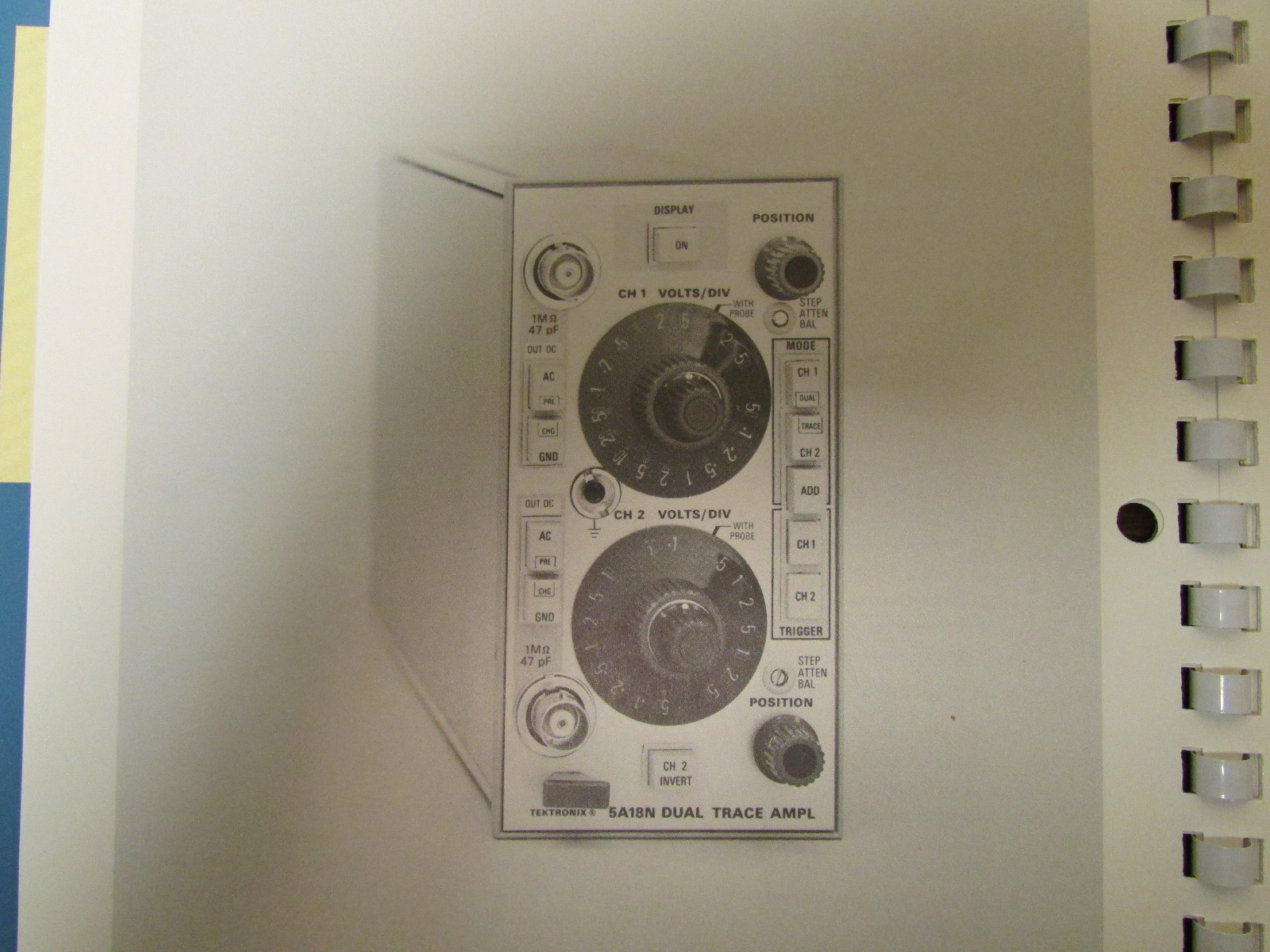 Tektronix Instruction Manual 5A18N Dual-Trace Amplifier