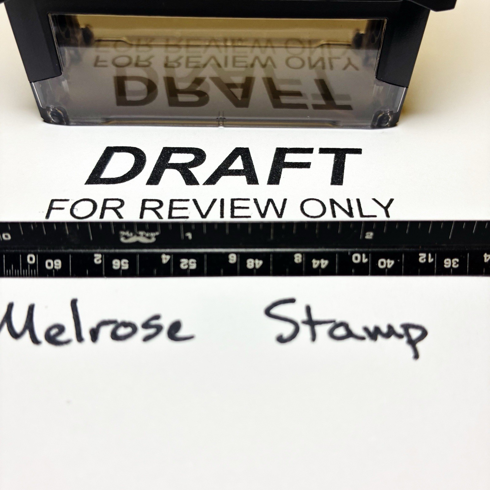 Draft For Review Only Rubber Stamp Black Ink Self Inking Ideal 4913