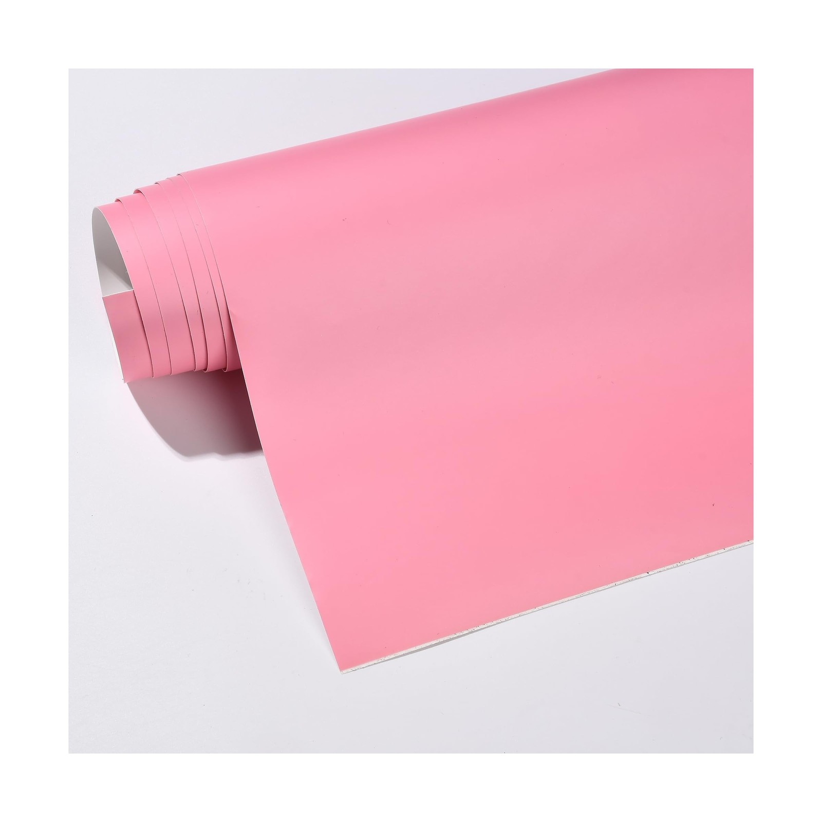 Matte Pink Car Vinyl Wrap Film Charming Pink Satin Finish Self Adhesive DIY C...
