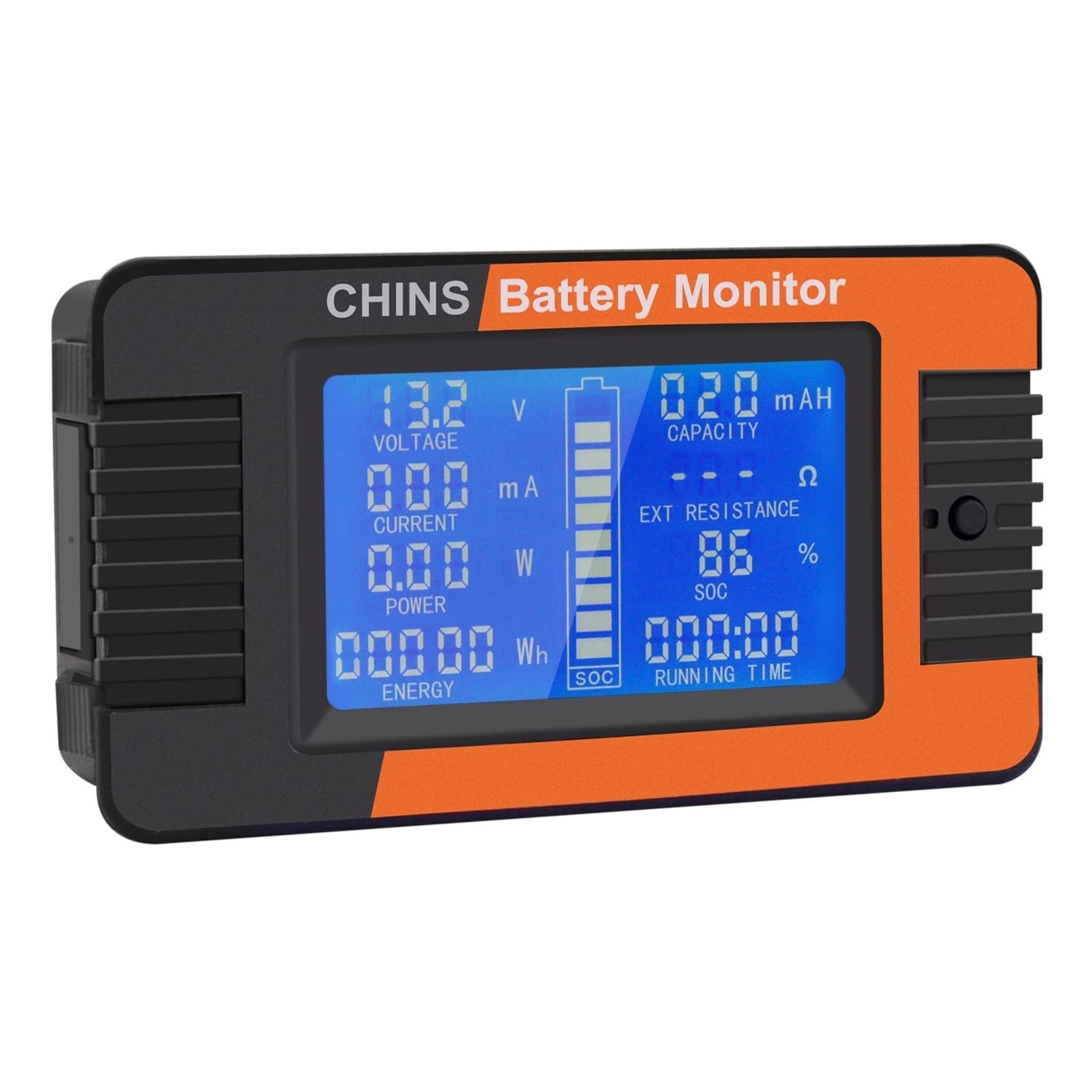 CHINS Monitor with Shunt for Golf Cart, RV, Solar Panel Battery, Widely Appli...