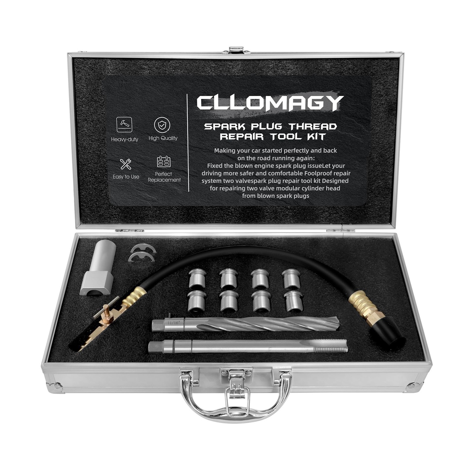 38900 Two Valve Tool Kit for Ford Triton,Spark Plug Thread Repair Kit,Foolpro...