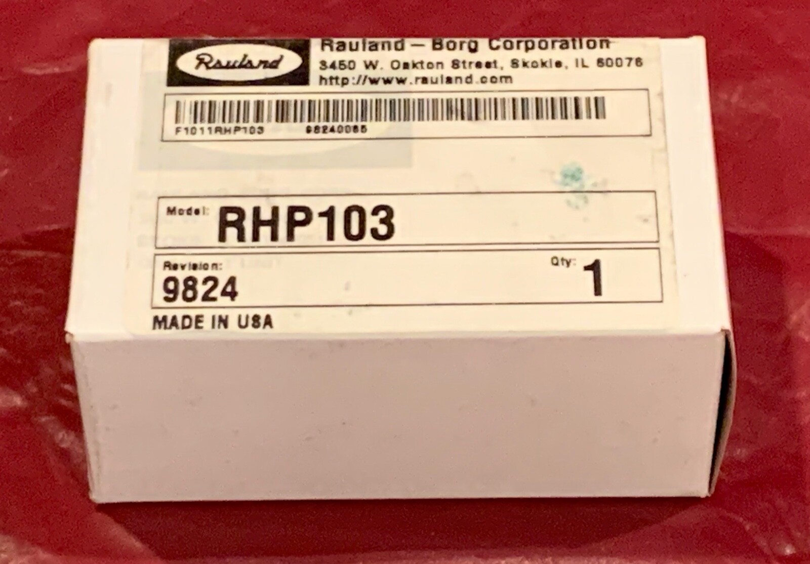Rauland-Borg RHP103 Rev 9282 Wall Mounted Speaker