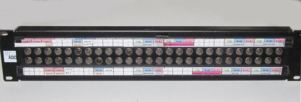ADC PPE2226-SVJT-BK Pro Patch HD Video Patchbay Patch Panel  w/ SVJ-2T-X Jacks